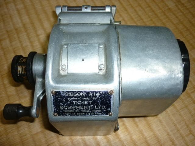 ◆極希少1950年代 イングランド製！ロンドンバス ギブソンA14 携帯用券売機