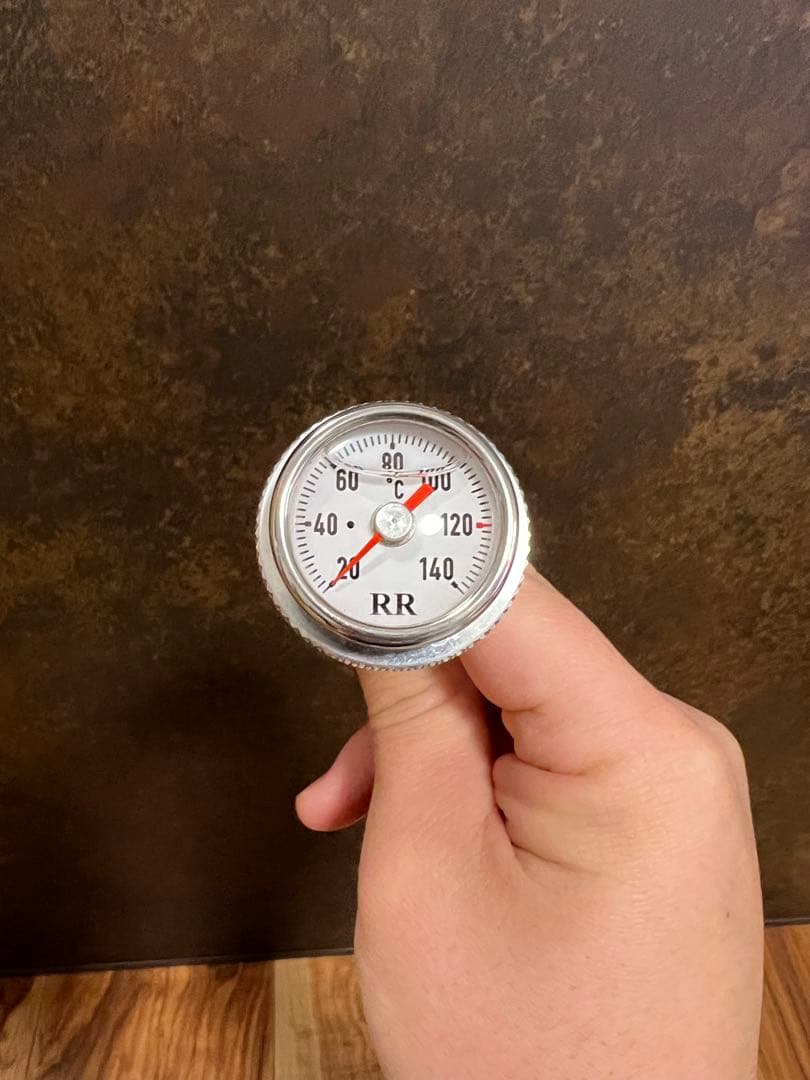 SR400 RR社製 油温計(ホワイト)