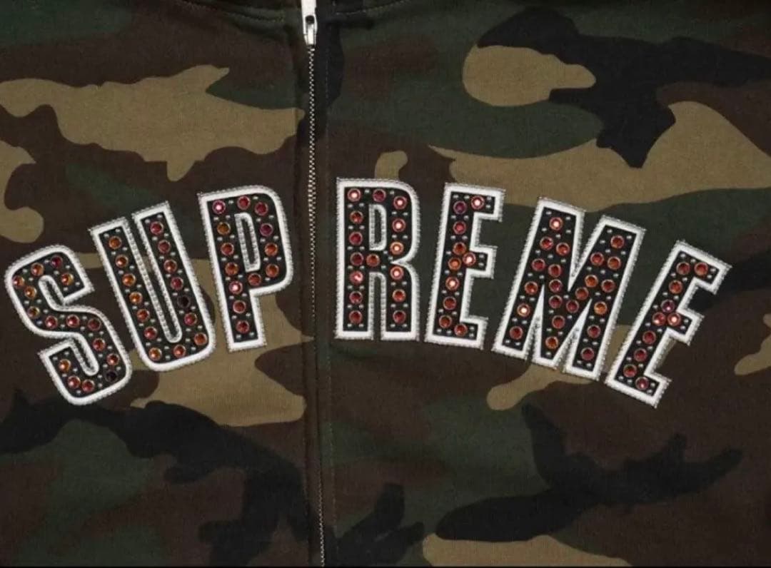 supreme b.b. simon zip up sweatshirt カモ柄