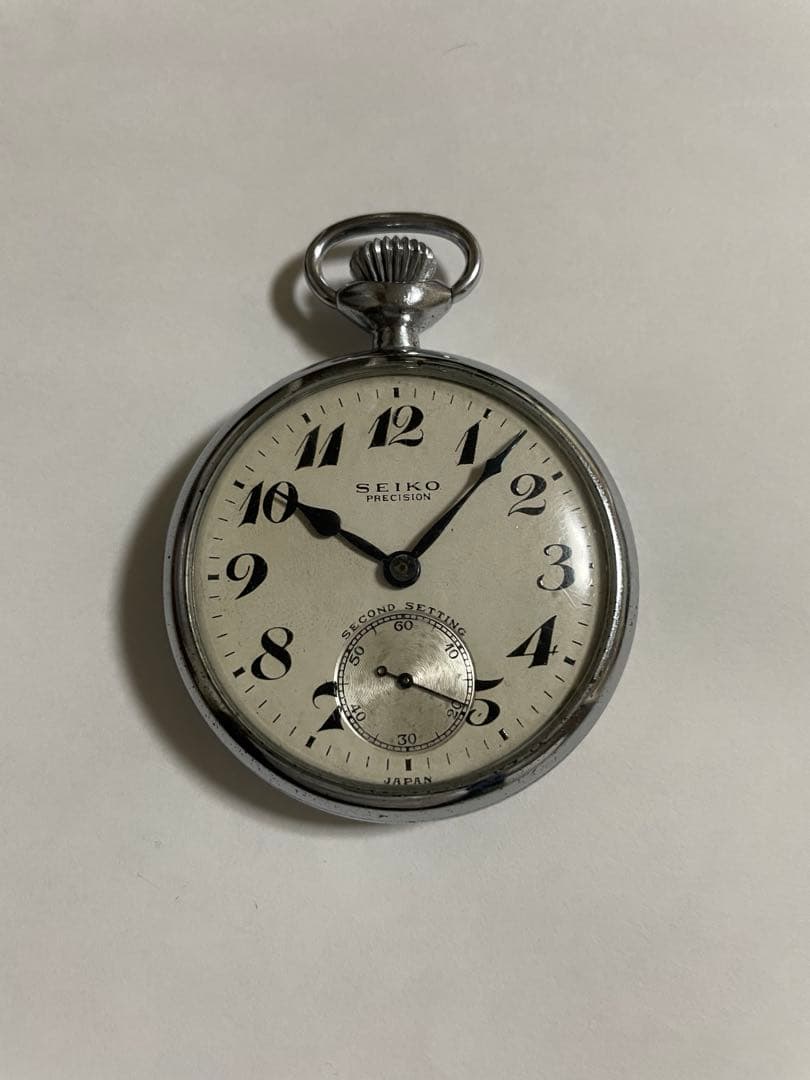 鉄道時計 国鉄懐中時計 SEIKO機械式懐中時計 昭33年(稼動品)