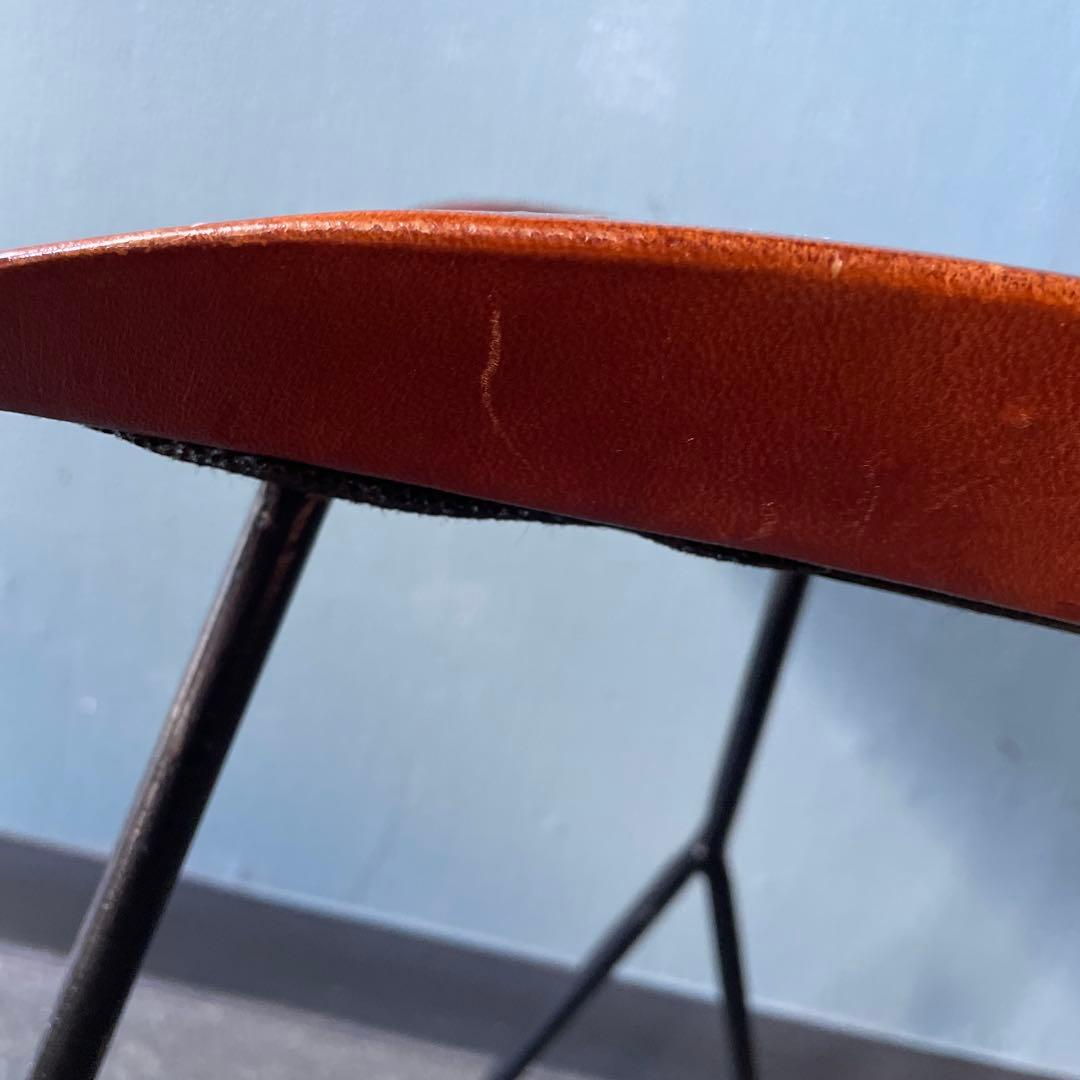 宮武製作所　MASARAスツール　1脚　鉄脚　本革