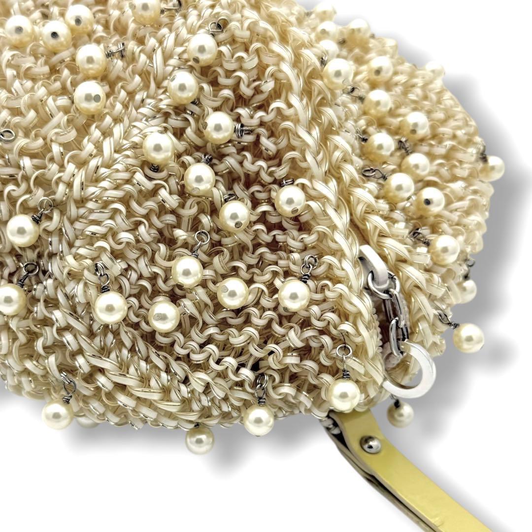 【レア品】アンテプリマ　パール　ワイヤーバッグ パーティーバッグ　ハンドバッグ