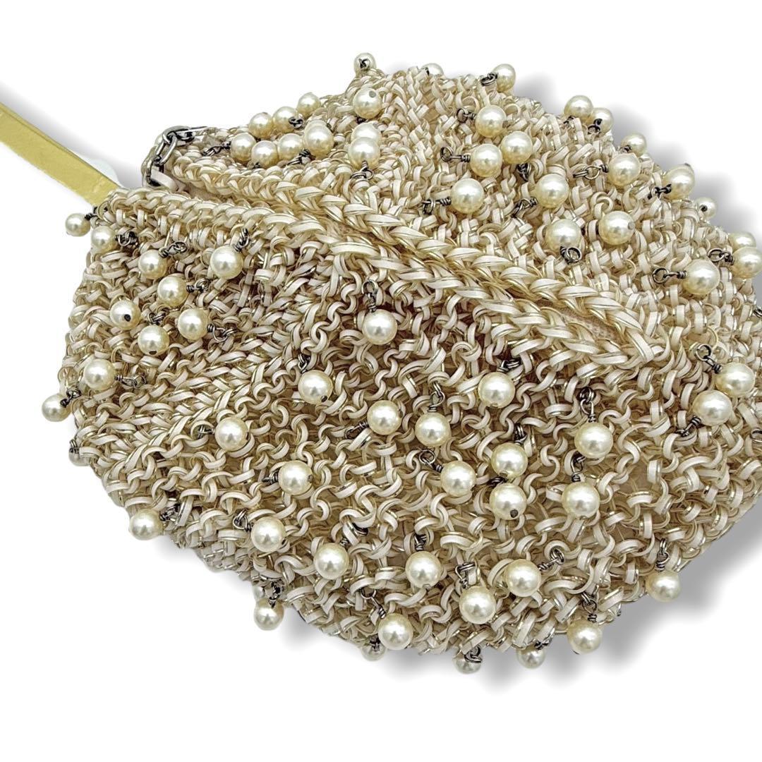 【レア品】アンテプリマ　パール　ワイヤーバッグ パーティーバッグ　ハンドバッグ