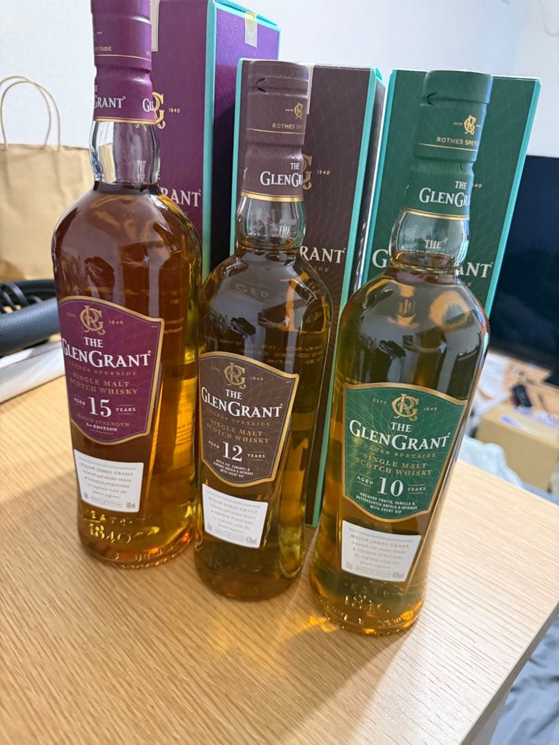 THE GLEN GRANT 3本セット 10年 12年 15年