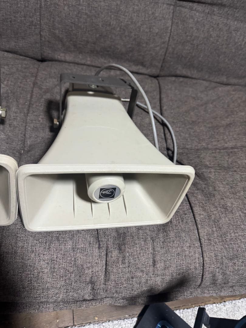 拡声器 2個セット ホワイト ブラケット付き