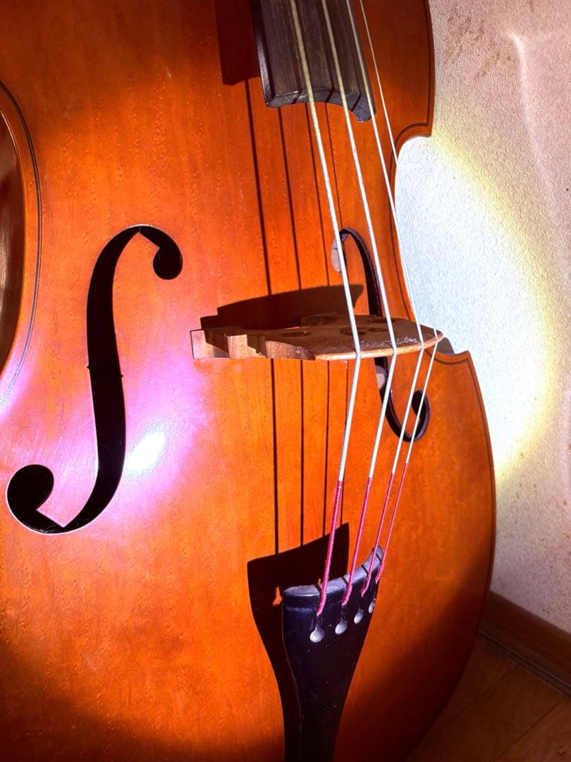 ［至宝・45年物]Chakiウッドベース(コントラバス)京都茶木ビンテージ