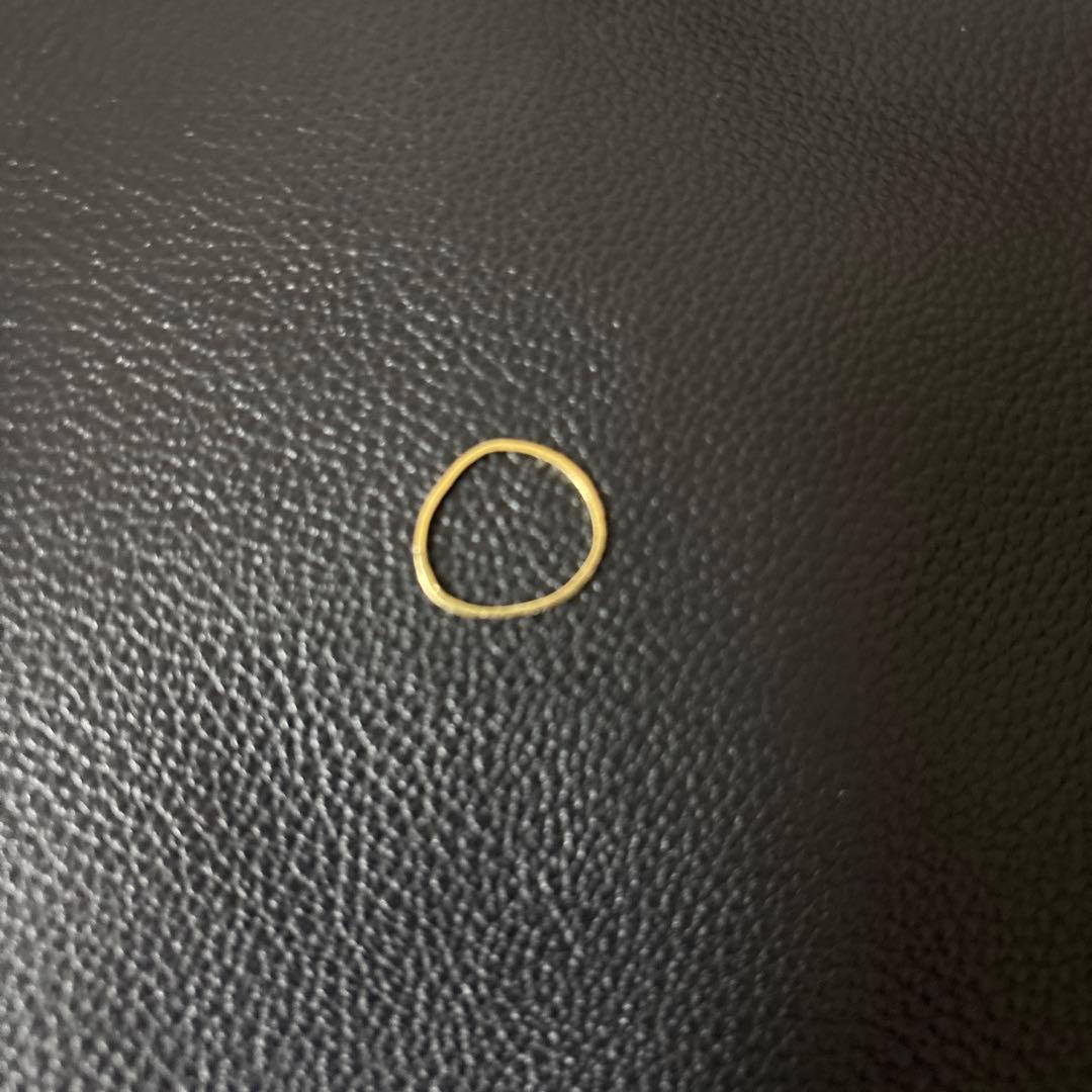 18K リング 0.08ct ダイヤ1粒外れ