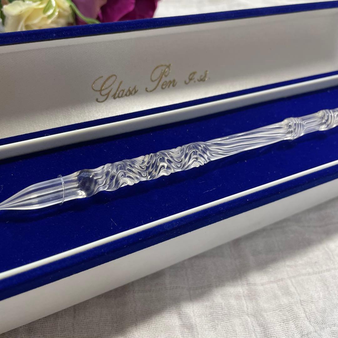 新品　未使用　佐瀬工業所　佐藤勇 ガラスペン ソフトひねり クリア