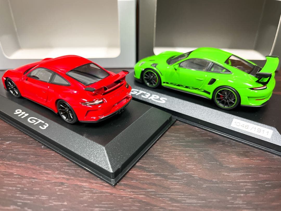 911 GT3 & GT3RS ミニカー 2台セット レア限定品