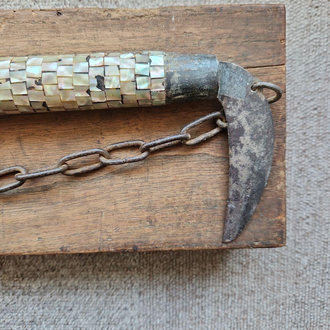 武具螺鈿飾り付け鎖り鎌