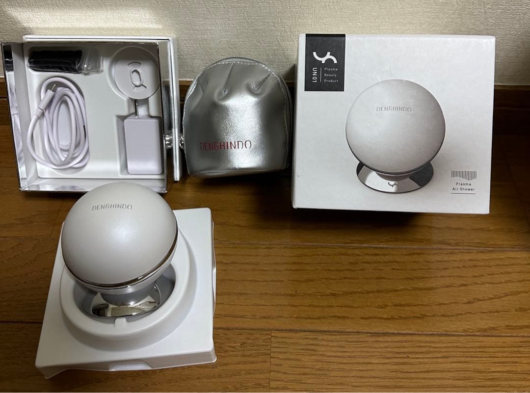 プラズマエアシャワー美顔器Un-アン- DENSHINDO UN01-W