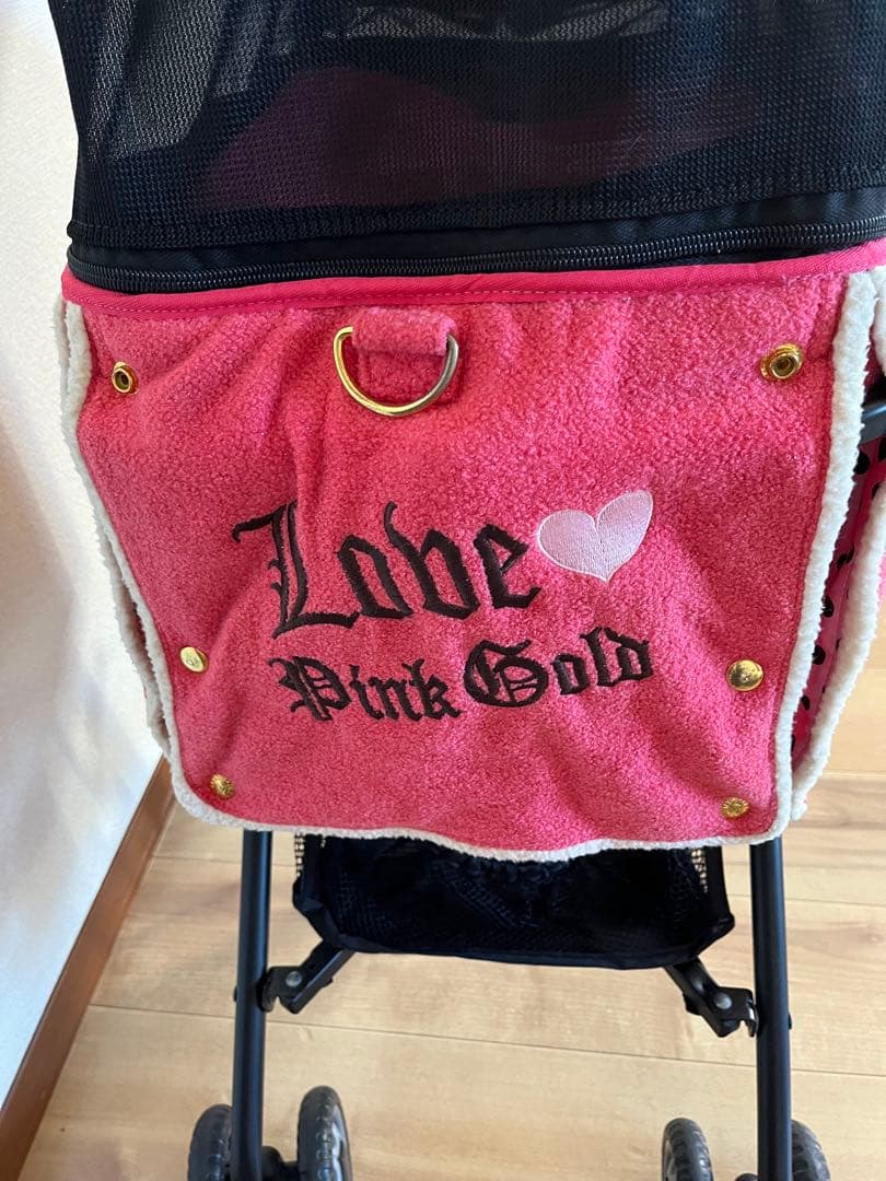 マザーカート ミニバギーパリエロ キャリーカートペットカート ピンクゴールド