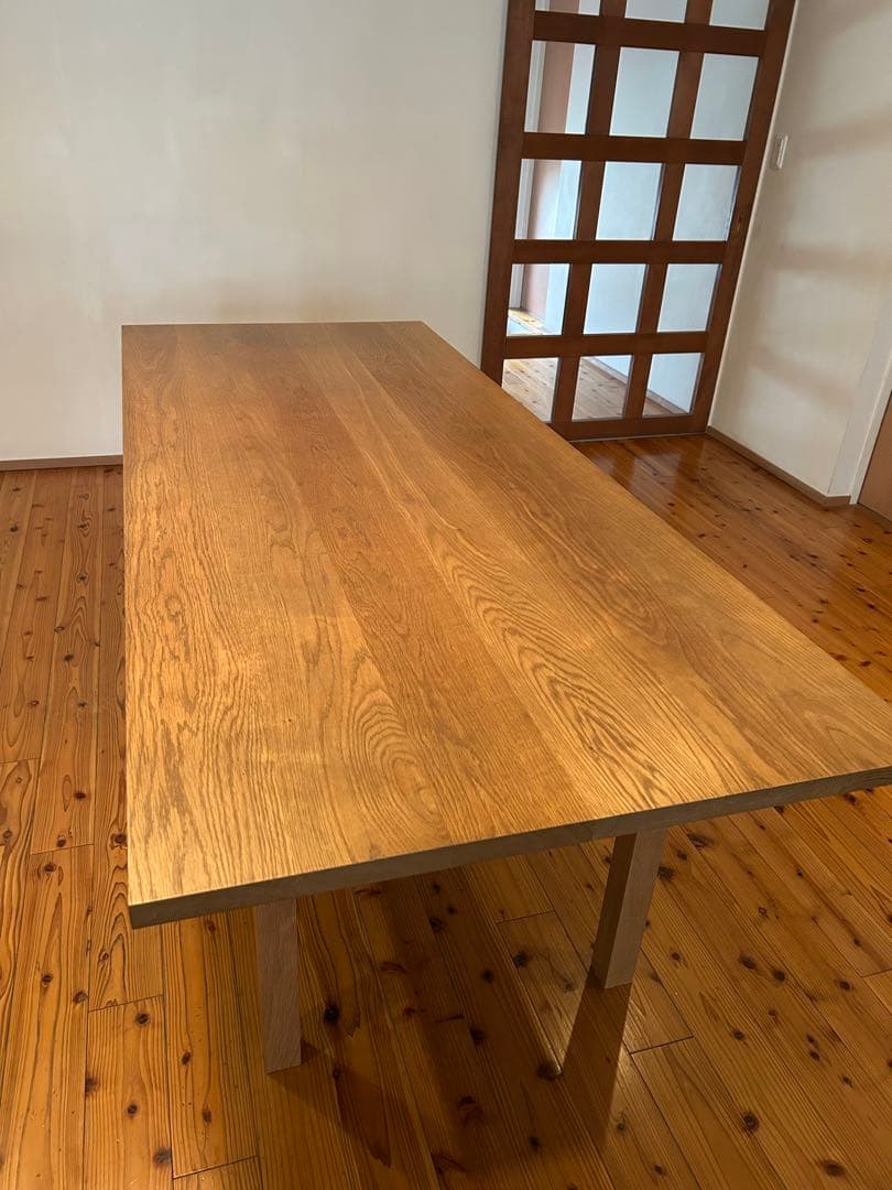 無印良品 MUJI ダイニングテーブル 220 オーク無垢材