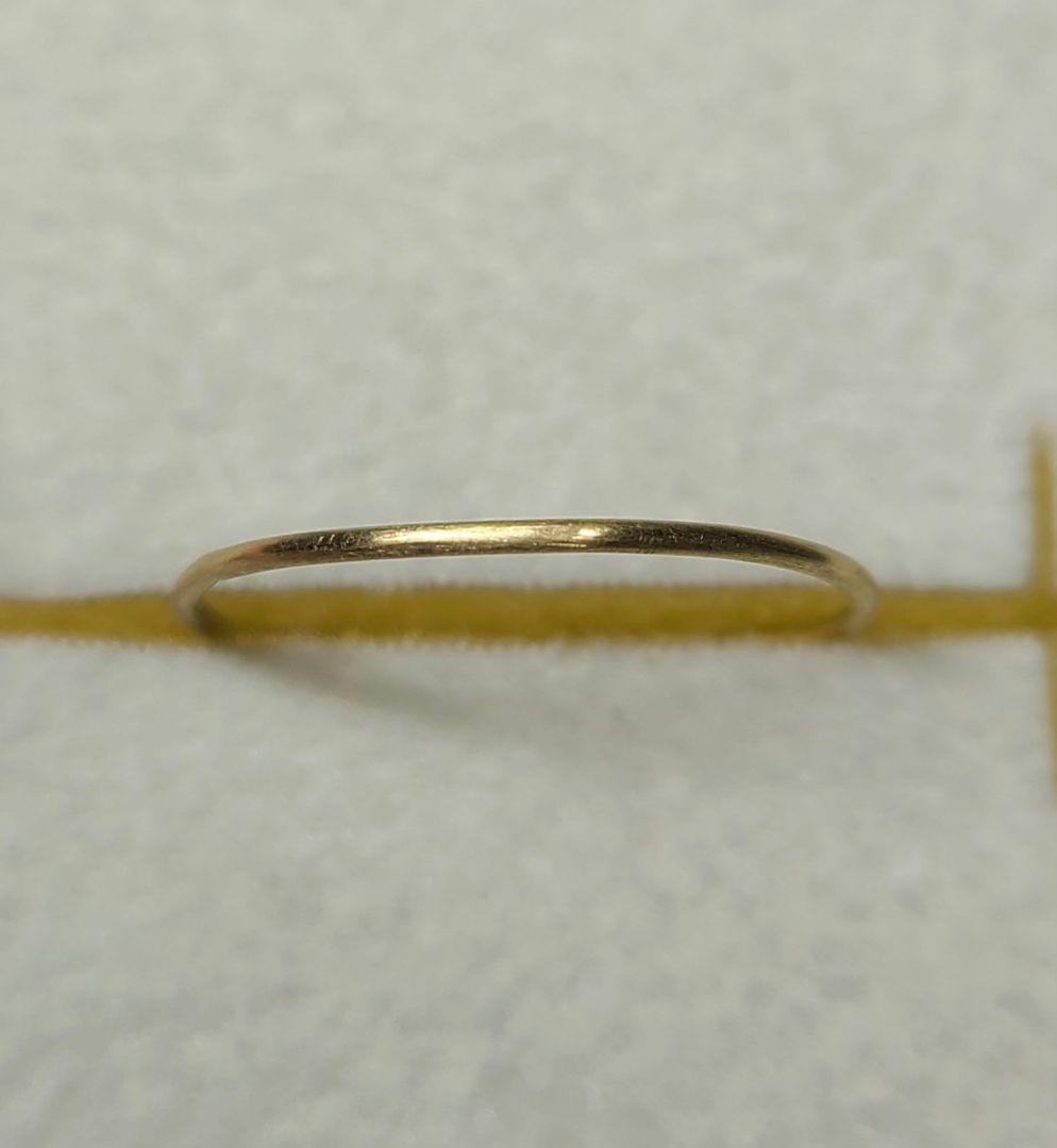 1本でも重ねづけにも可愛いです!!★18金プレーンリング、マット加工★