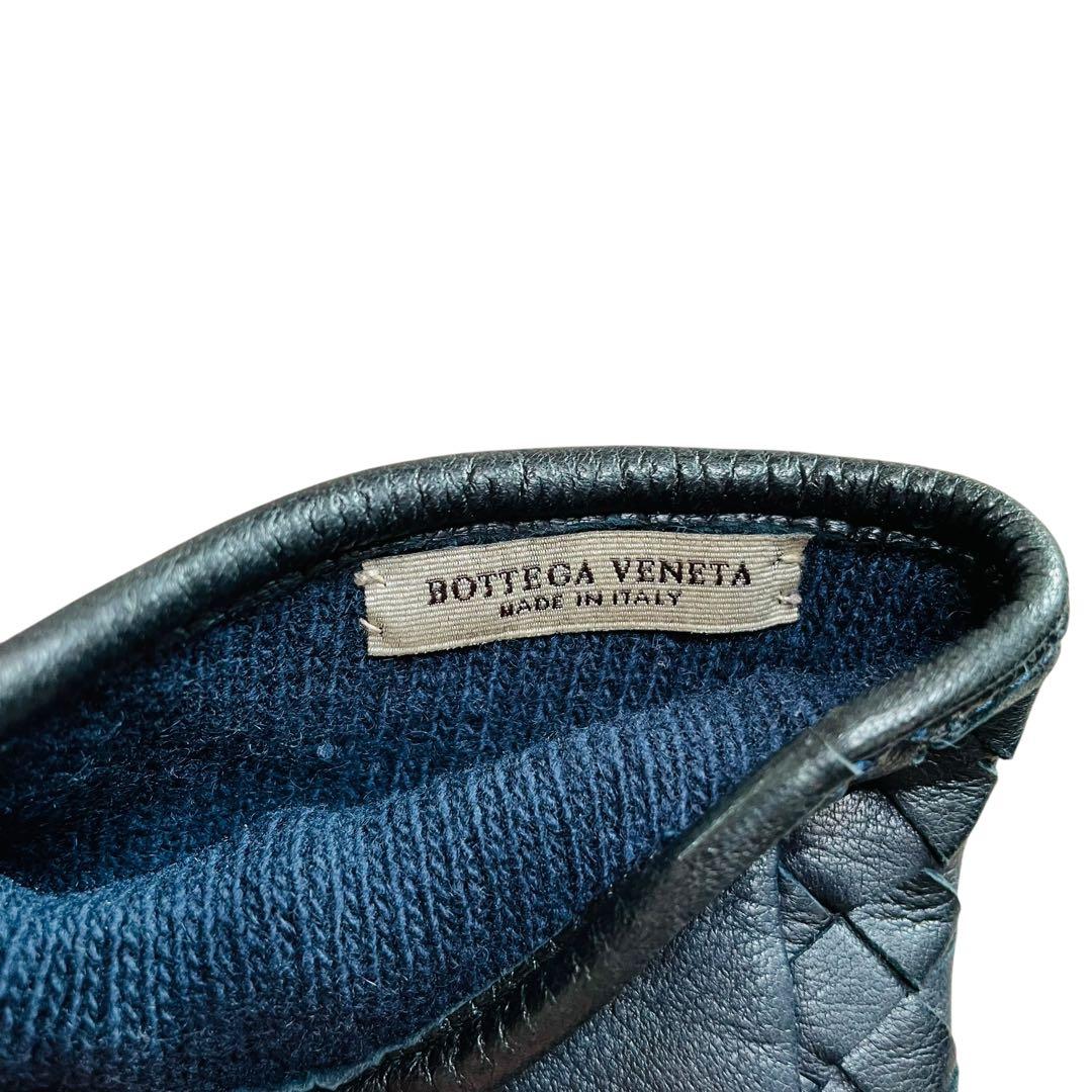 BOTTEGA VENETA 手袋 75 レザー ブラック メンズ