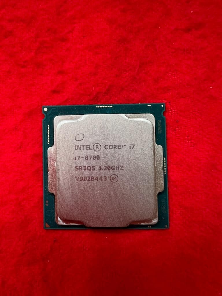 動作品　Intel Core i7-8700 CPU 3.2GHz