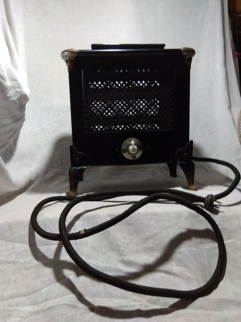 ♪昔の古い芝浦電気ストーブ　ジャンク　置物