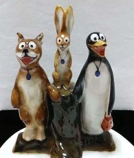 ロイヤルドルトン ペンギン ウサギ 犬❤︎デイリーミラーキャラクターアンティーク