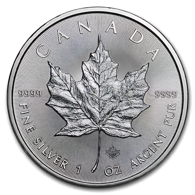 2020 カナダ　メイプル 銀貨　1オンス　38mm クリアケース付 新品未使用