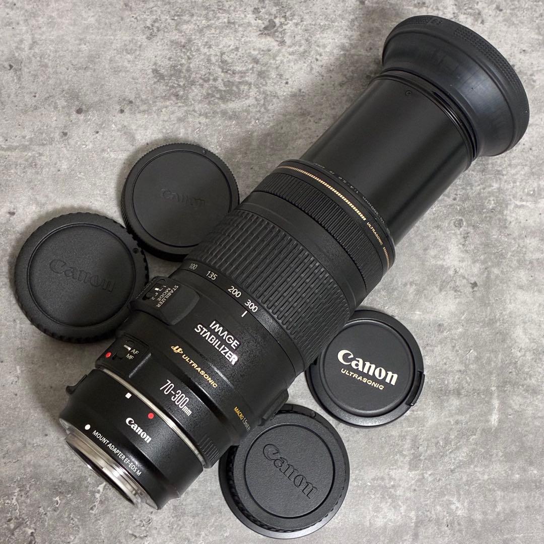 ⭐️美品⭐️Canon EF 70-300mm & EF EOS M アダプター