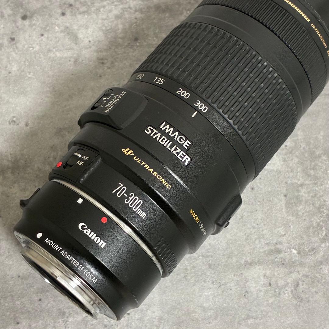 ⭐️美品⭐️Canon EF 70-300mm & EF EOS M アダプター