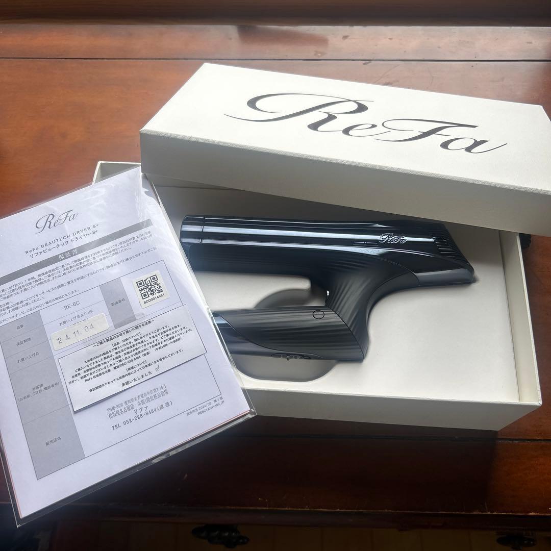 ReFa ブラック ヘアドライヤー　リファビューテック　ドライヤー　S＋