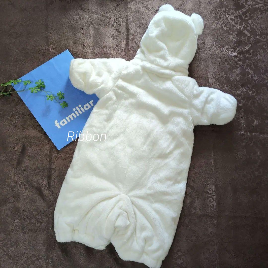 新品•タグ付✨familiar ファミリアおくるみ兼ジャンプスーツ60お宮参り