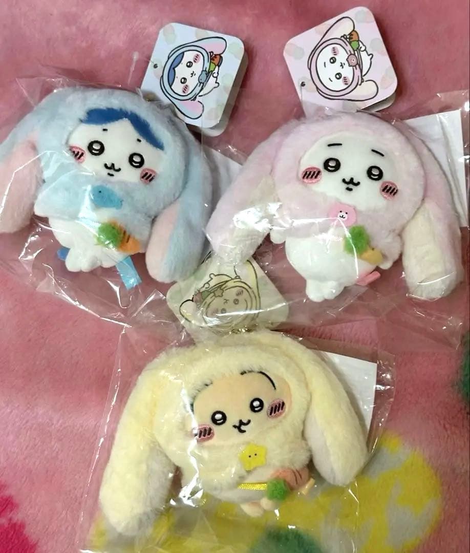 ちいかわ　台湾台北店限定　 ロップイヤーなマスコット三点セット