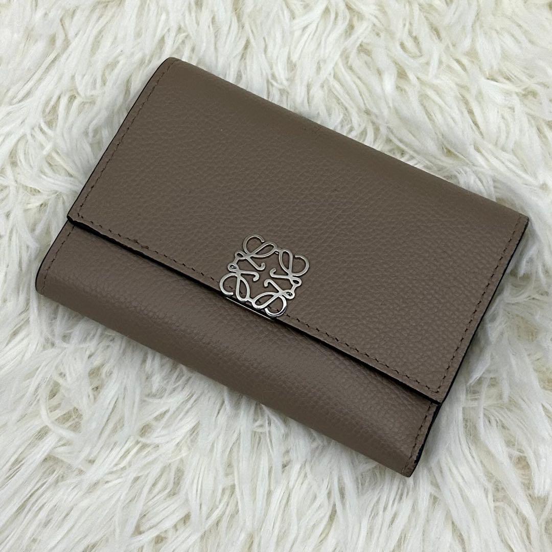 ［美品］LOEWE アナグラム バーティカル ウォレット スモール 財布