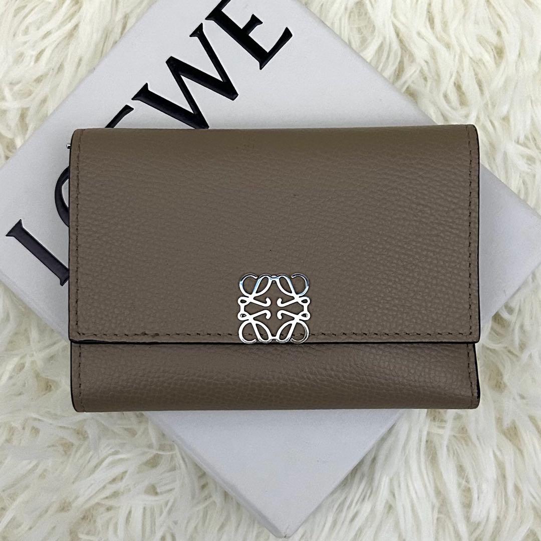 ［美品］LOEWE アナグラム バーティカル ウォレット スモール 財布