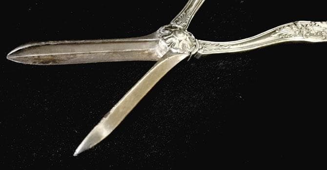 ★アンティーク 銀器 鋏 ハサミ シルバー