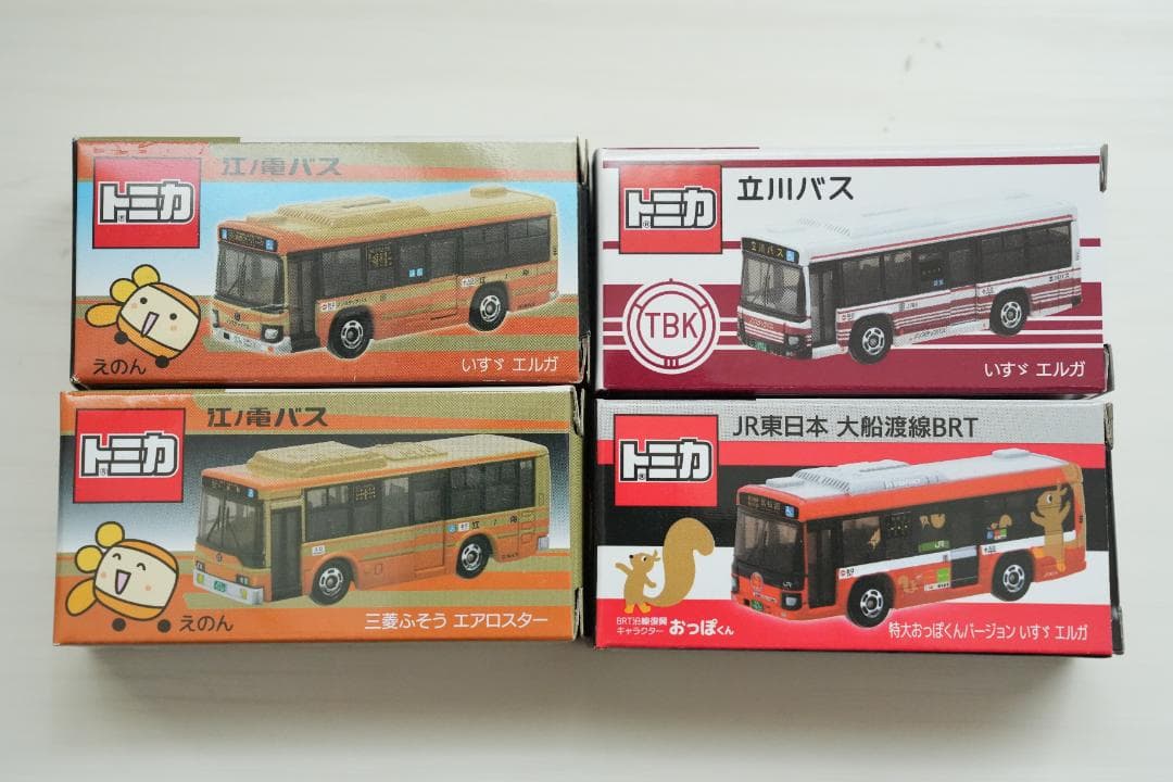 【オリジナルトミカ】江ノ電バス 立川バス JR東日本 大船渡線BRT
