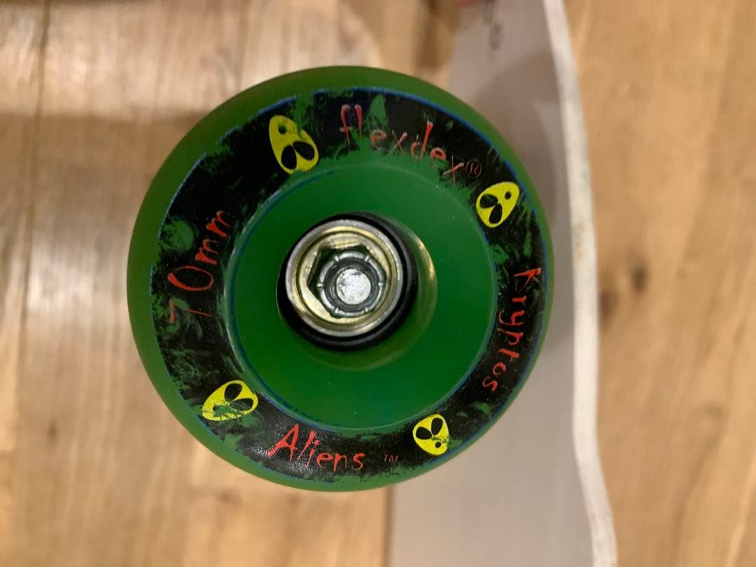 flexdex スケートボード コンプリート ホワイト/グリーン