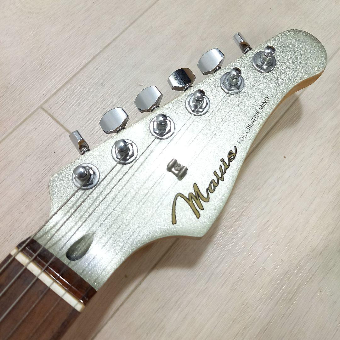 Mavis ストラトキャスター メタリックシルバー マッチングヘッド セット2