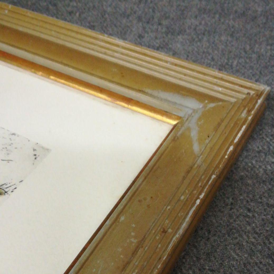 額装  額絵  リトグラフ  サインあり  アート