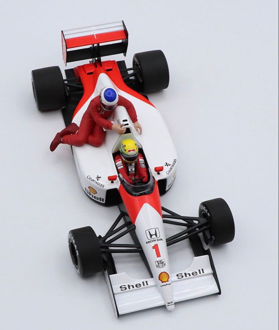 新品 ミニチャンプス 1/18 マクラーレンホンダ MP4/6 F1 セナ