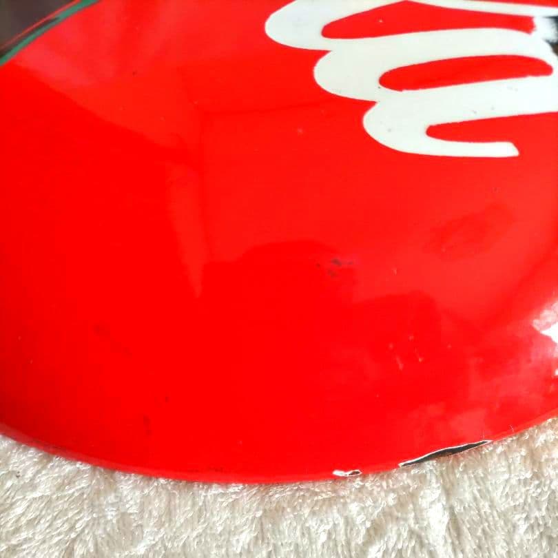 ヴィンテージ　コカコーラ　ボタンサイン　アメリカン　看板　36cm