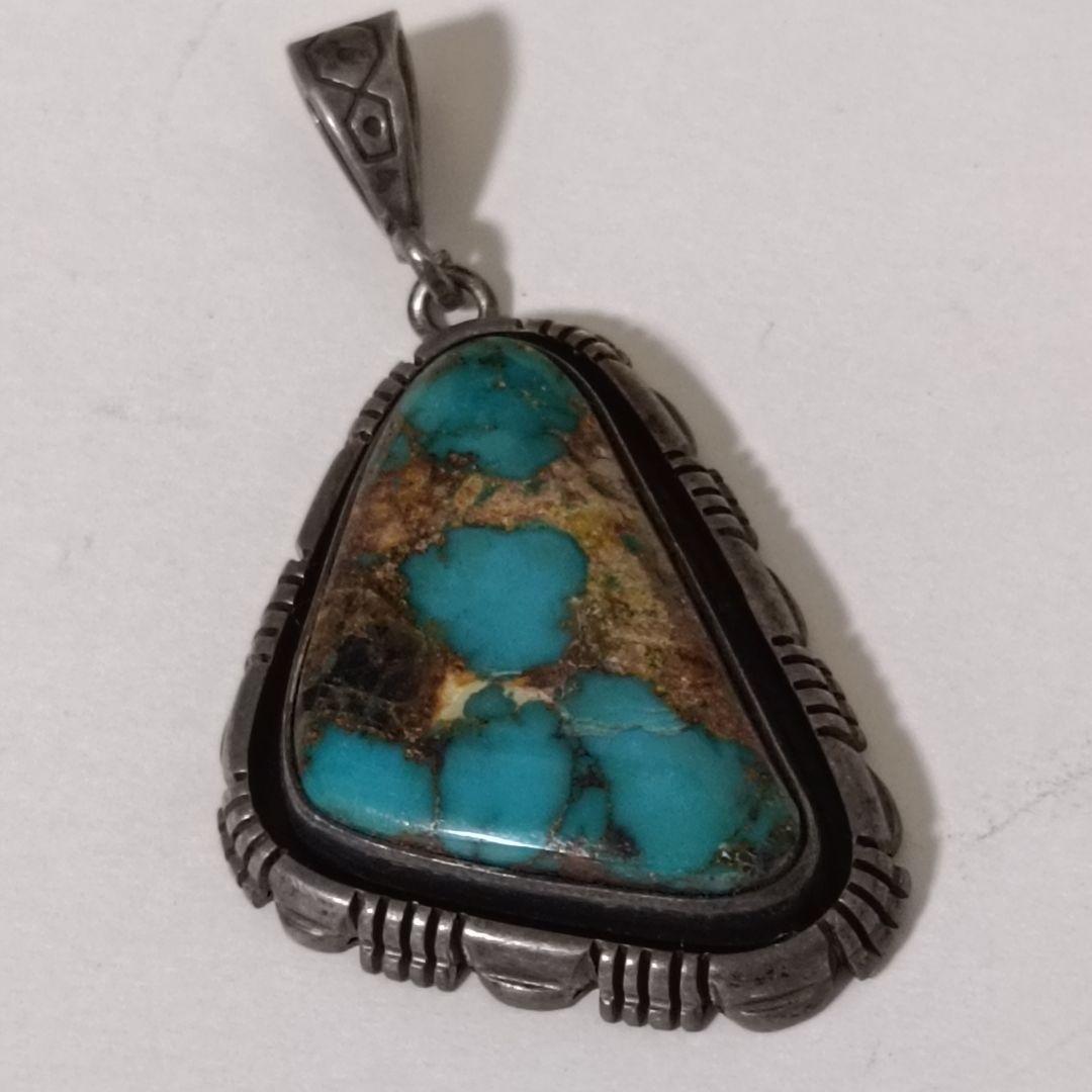 NAVAJO ナバホ RCC シルバー ターコイズ ネックレス ペンダント