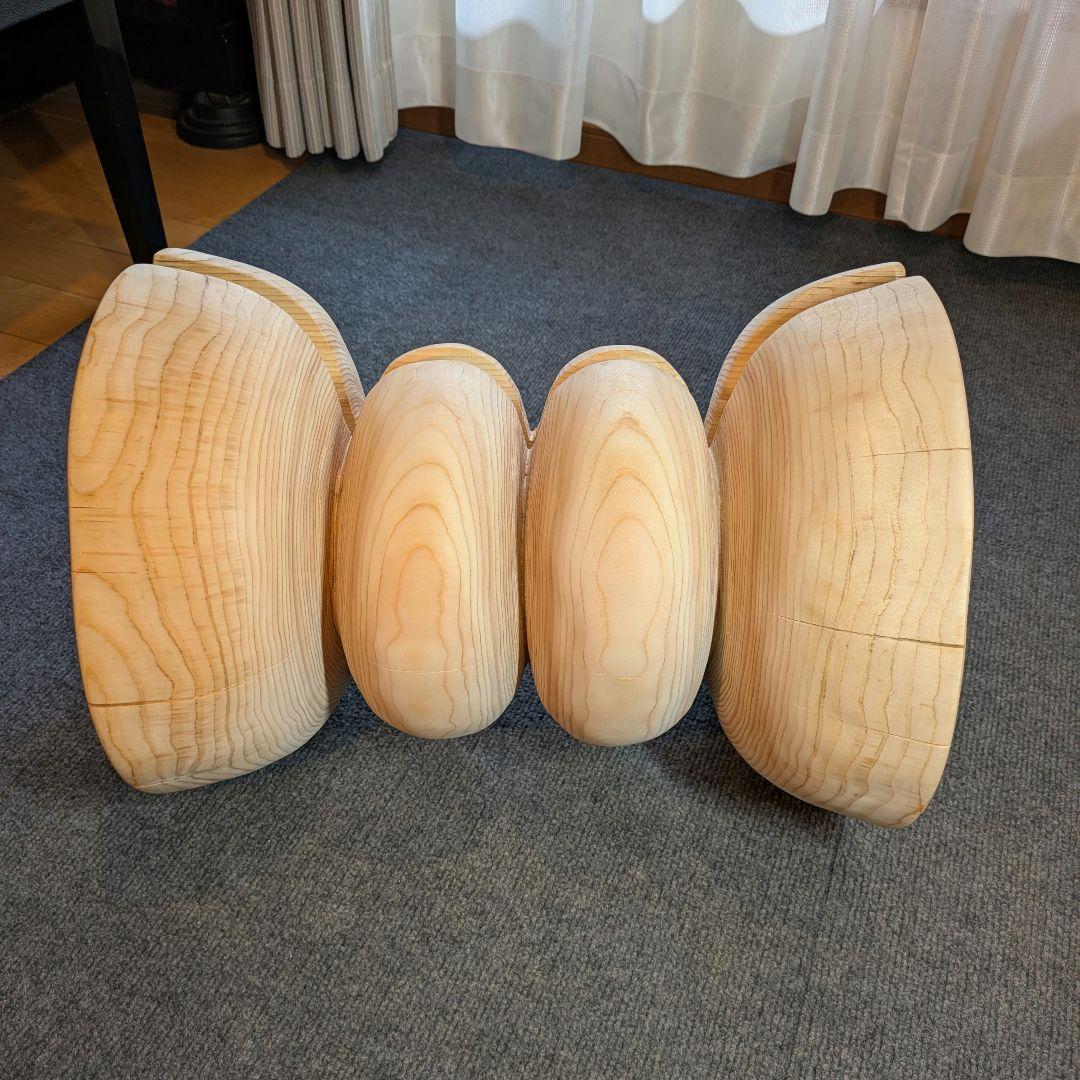 はりーさん　　　檜　大型　丸太　椅子　スツール　テーブル　高さ約46㎝