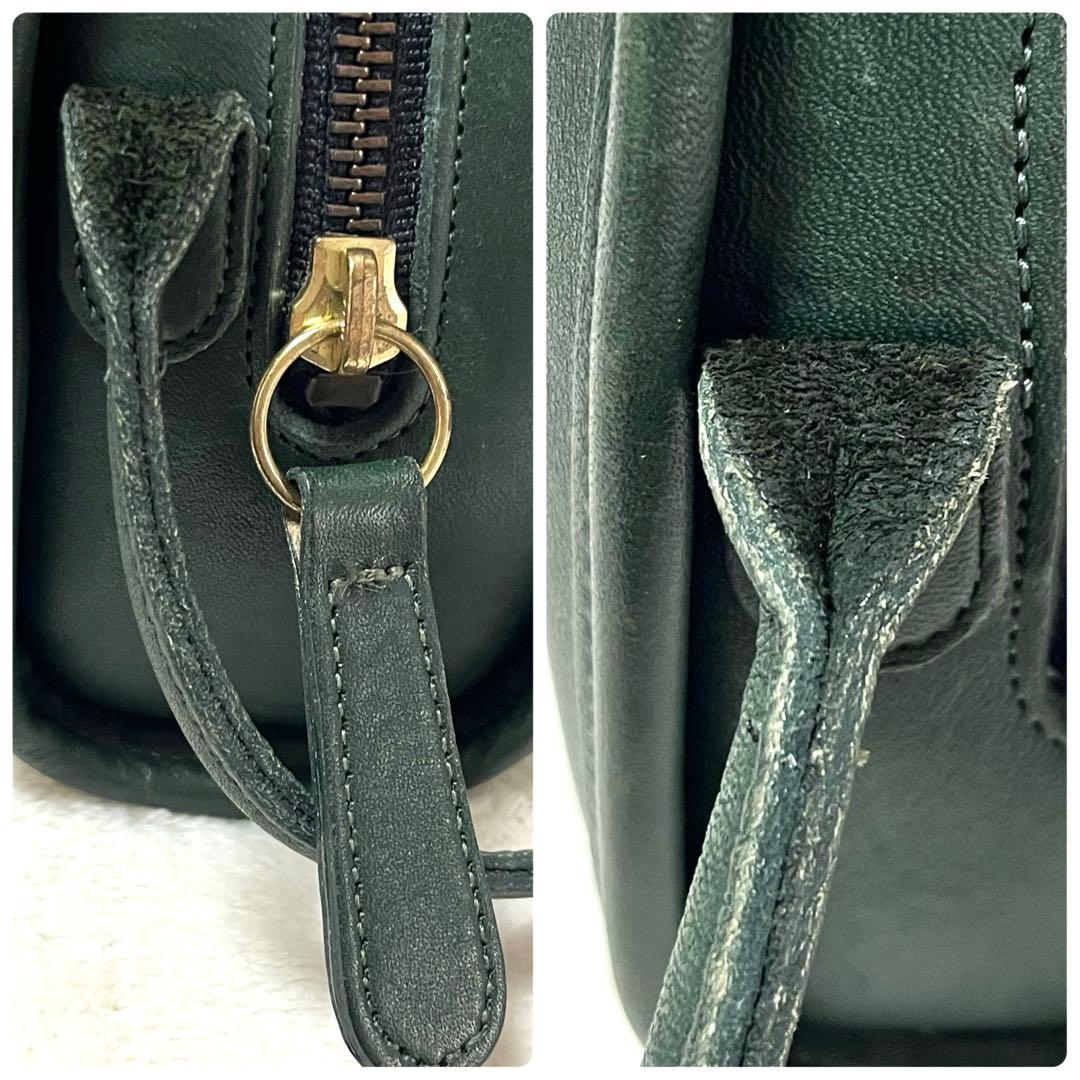 オールドコーチ　ショルダーバッグ　グリーン　ハーフムーン　三日月　USA