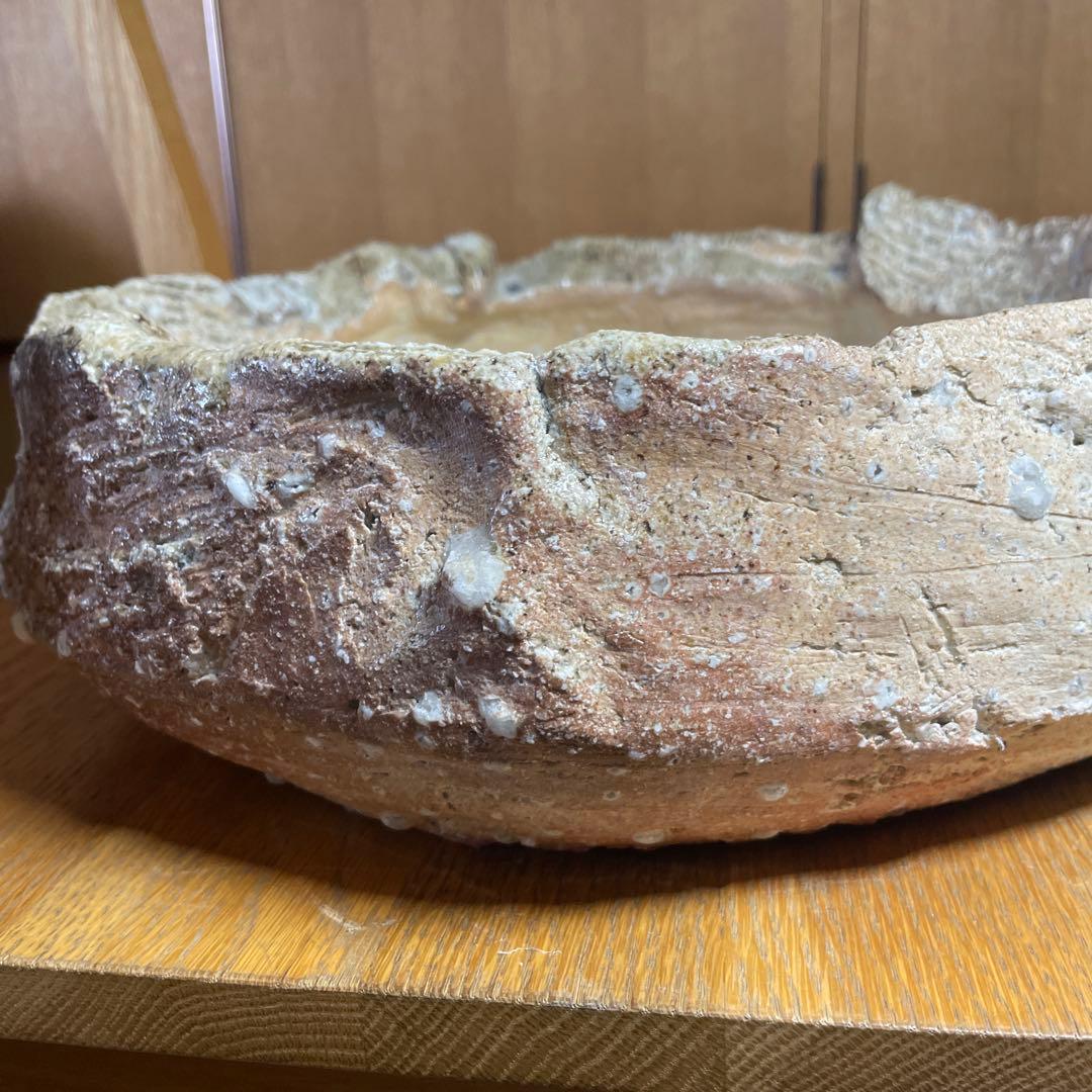 寺垣外窯　杉本貞光　信楽水盤　大鉢　箱なし