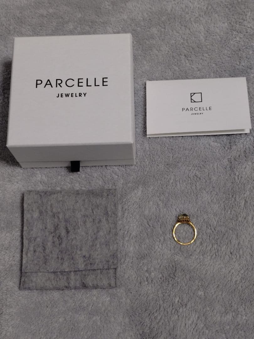 パーセルジュエリー　ポンポネ　K18　プレナイト　12号