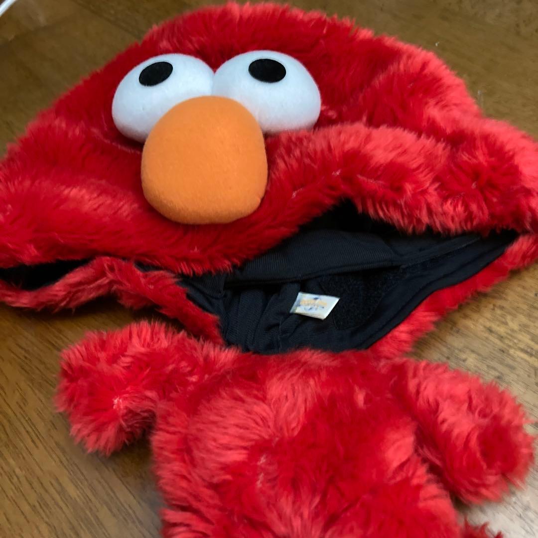 エルモの帽子 赤 ファンキャップ　調節〜60cm