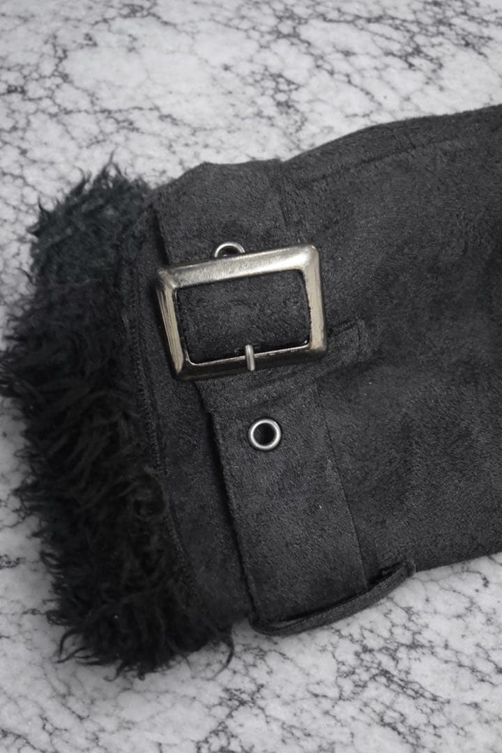 値下げしましたarchiveスエード調ジャケットコートファーお兄系y2kグランジ