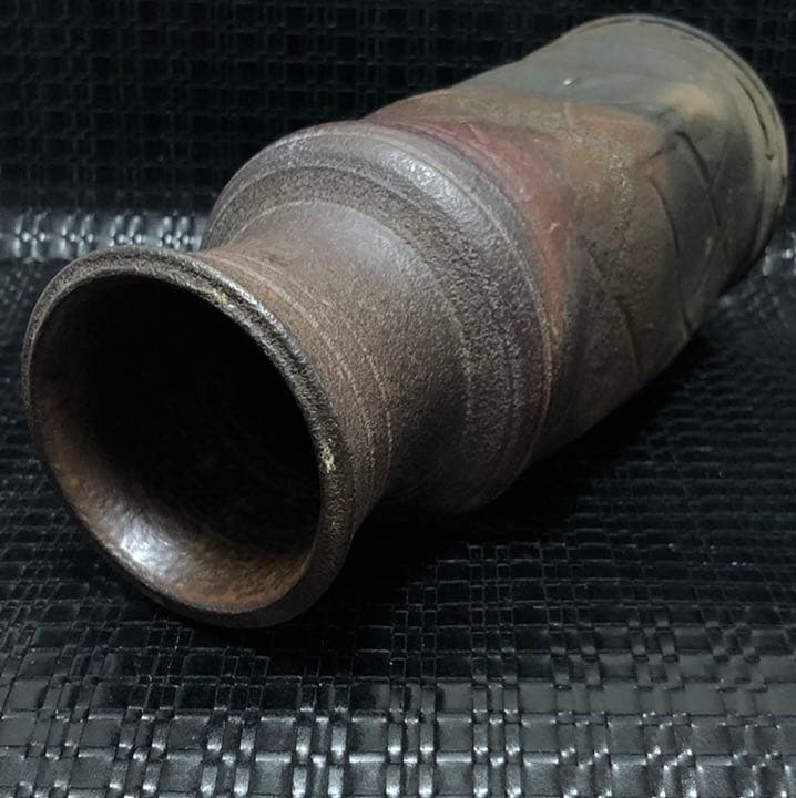 古美術◼️蔵から古そうな謎の備前焼みたいな壺、壷が出て来ました、茶道具、花道具