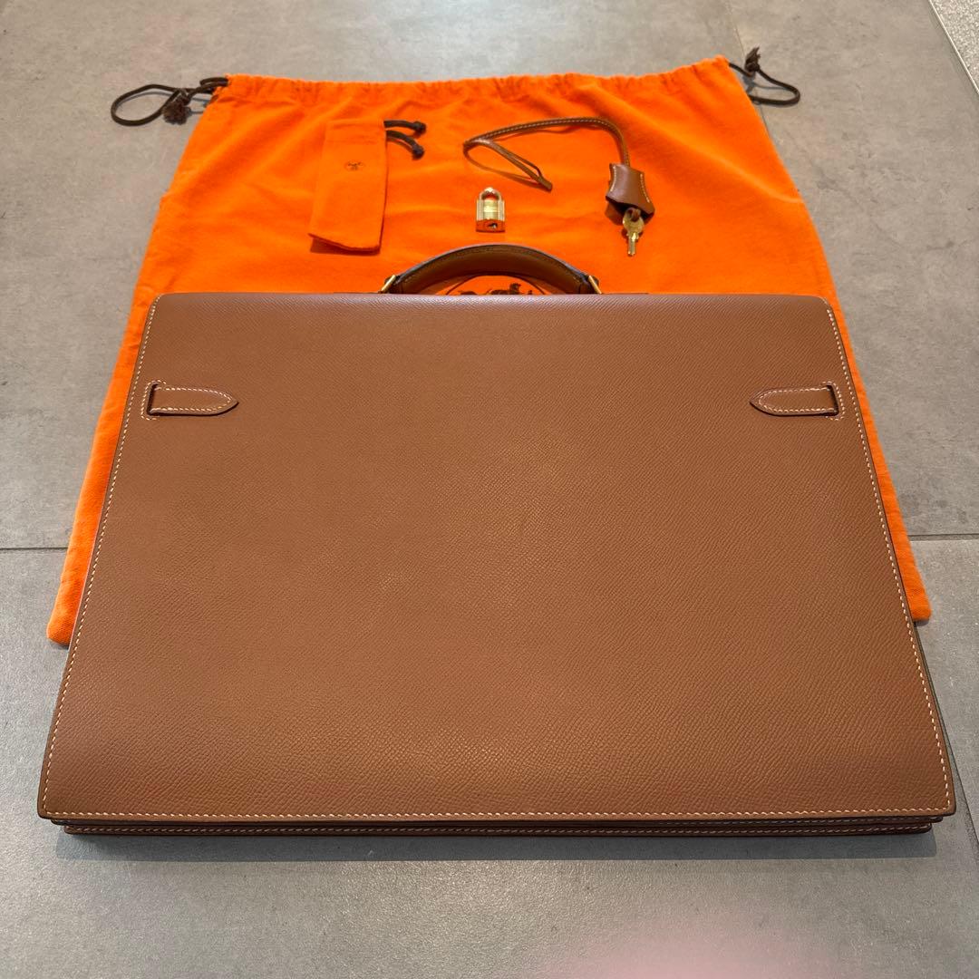 【極美品】エルメス ケリー デペッシュ38 ゴールドカラー ゴールド金具 激レア