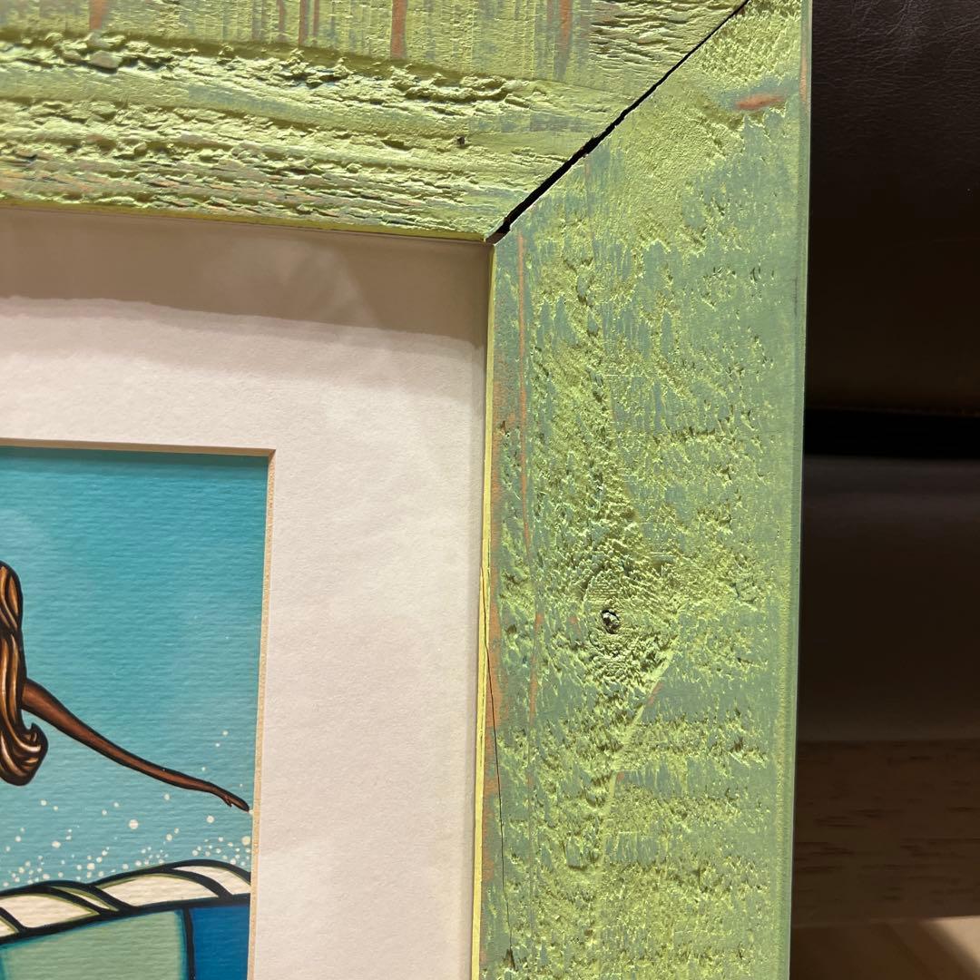 ヘザーブラウン Heather Brown ビーチアート フレーム・額縁付き