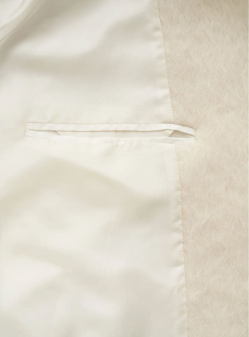 美品 ⭐︎ The Barnnet ウール　シャギーコート　ホワイト