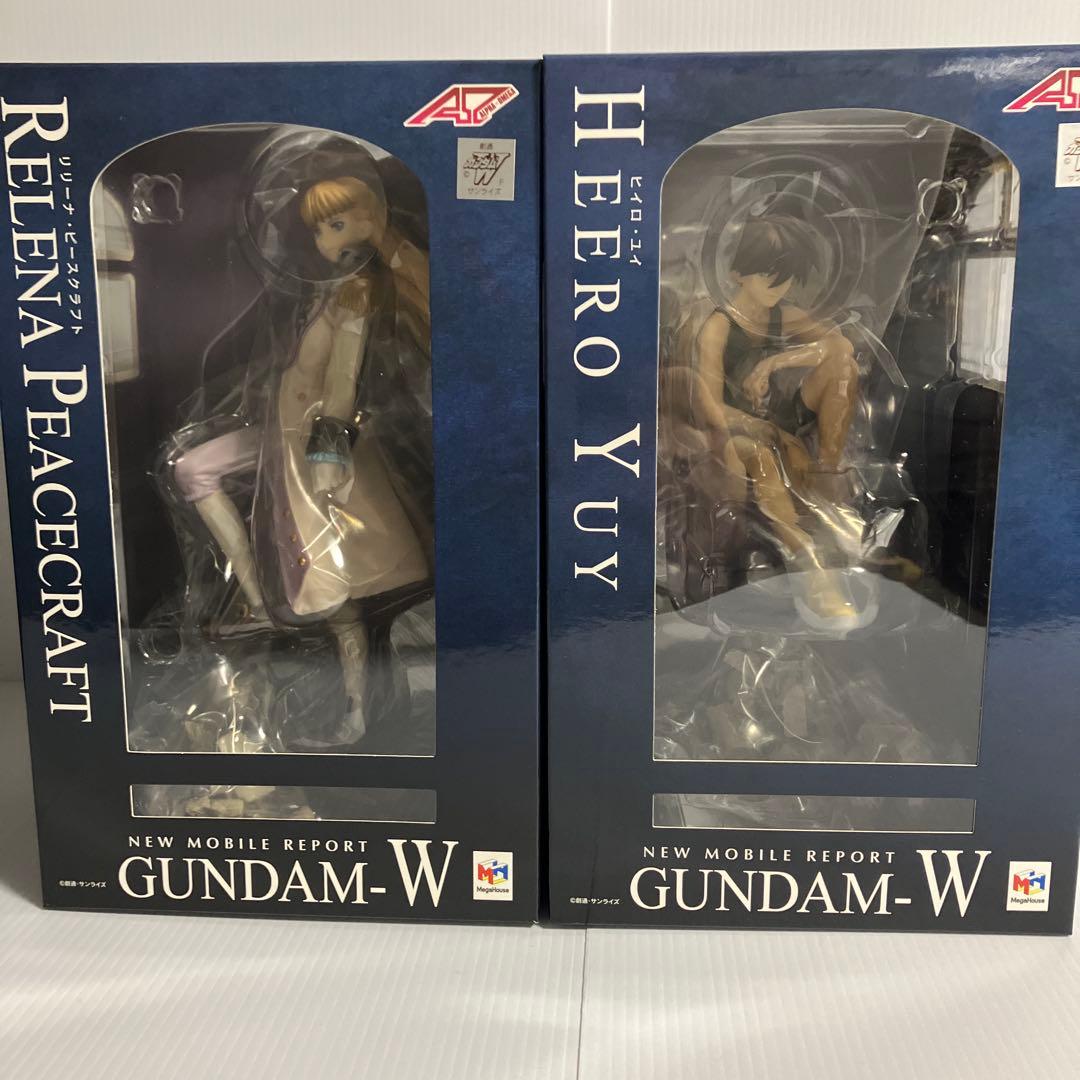 ガンダム w ヒイロ　リリーナ セット　メガハウス　初版　パッケージ未開封