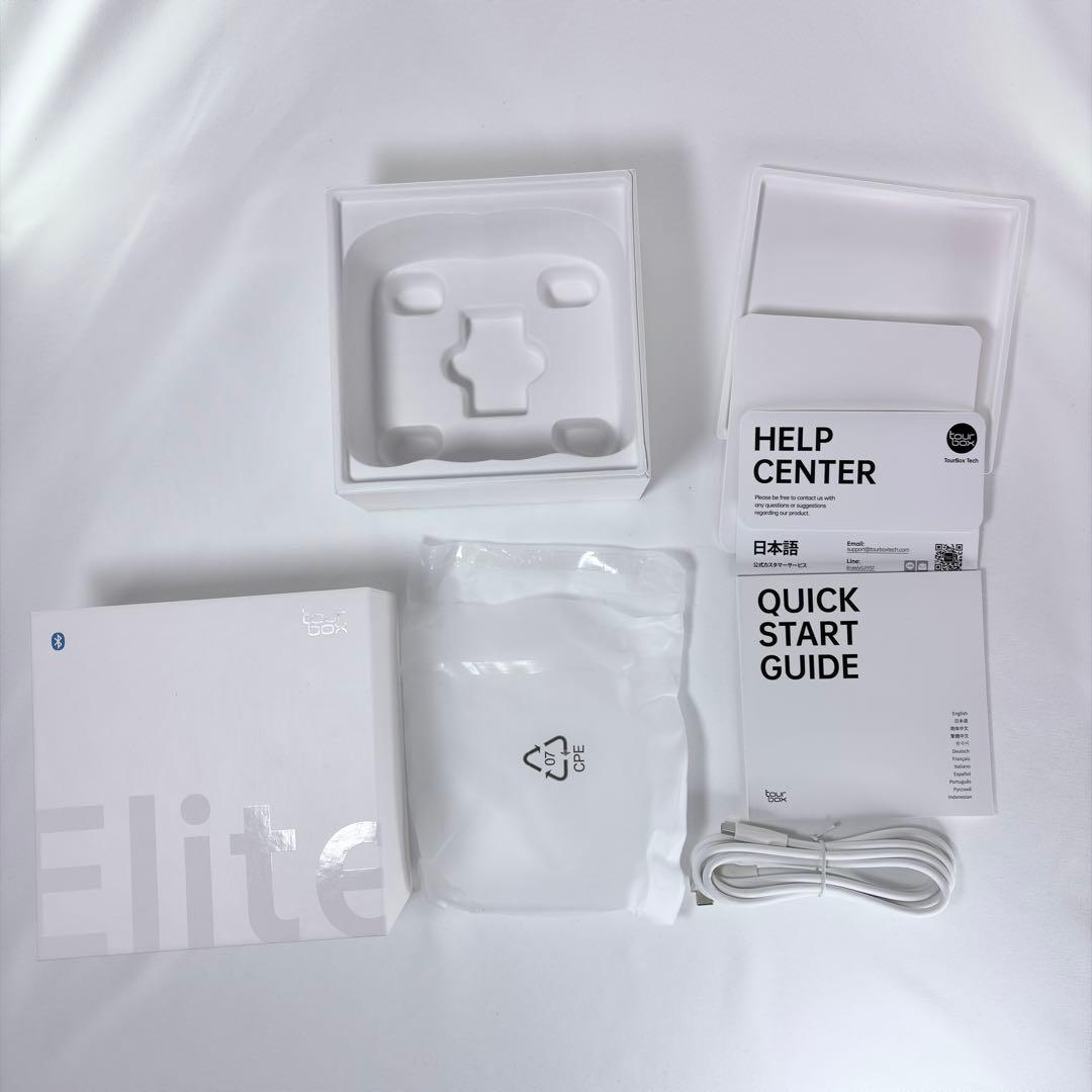 【美品】TourBox Elite 左手デバイス ホワイト コード未使用